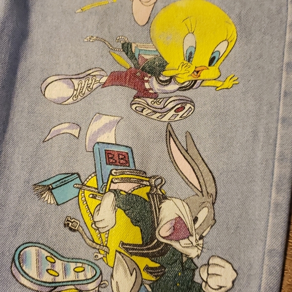 Vintage Jerry Leigh Capri Jeans sz 11 warner bro - Picture 3 of 7